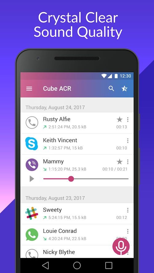 Cube call اپ مناسب برای ضبط تماس واتساپ
