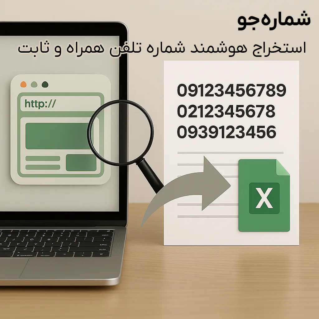 استخراج شماره از سایت